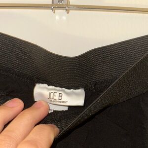 Joe B Black Sweatpants with Wide Waistband and Elastic Cuffs